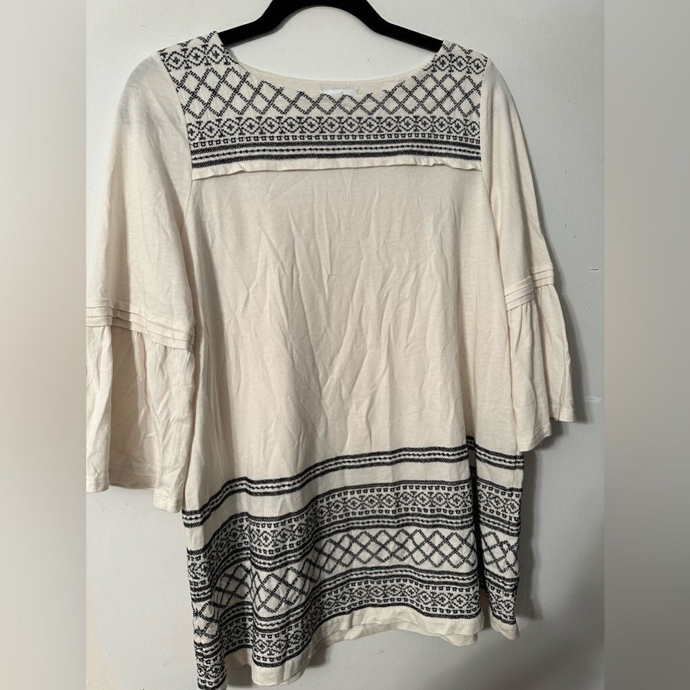 J.Jill Shirt Bohemian Bell Sleeve Small P